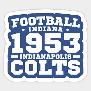 Football Indiana 1953 Indianapolis Colts Sticker